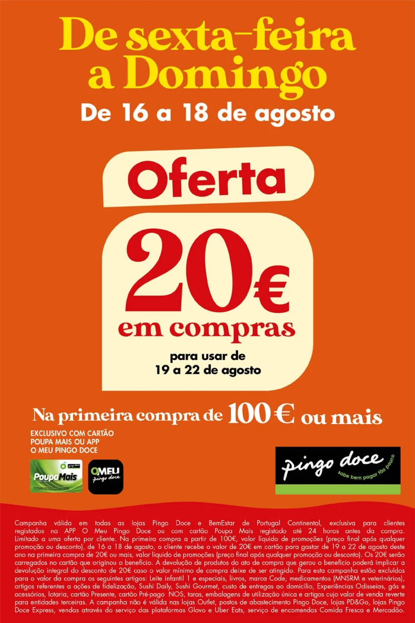 Folheto Pingo Doce Especial Fim Semana