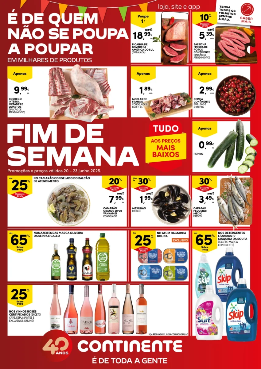 Folheto Continente Fim Semana