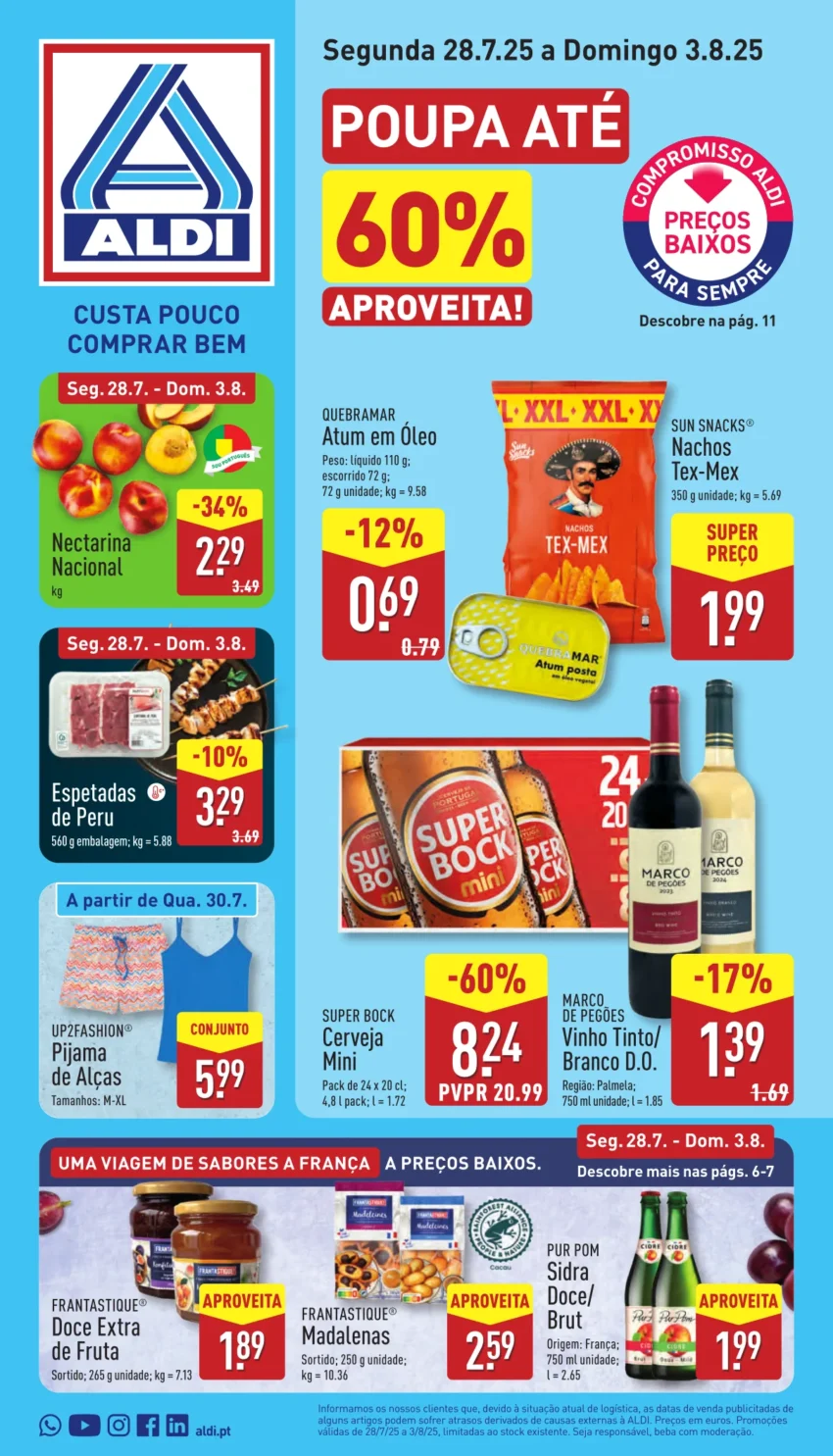 Página do Antevisão Folheto ALDI