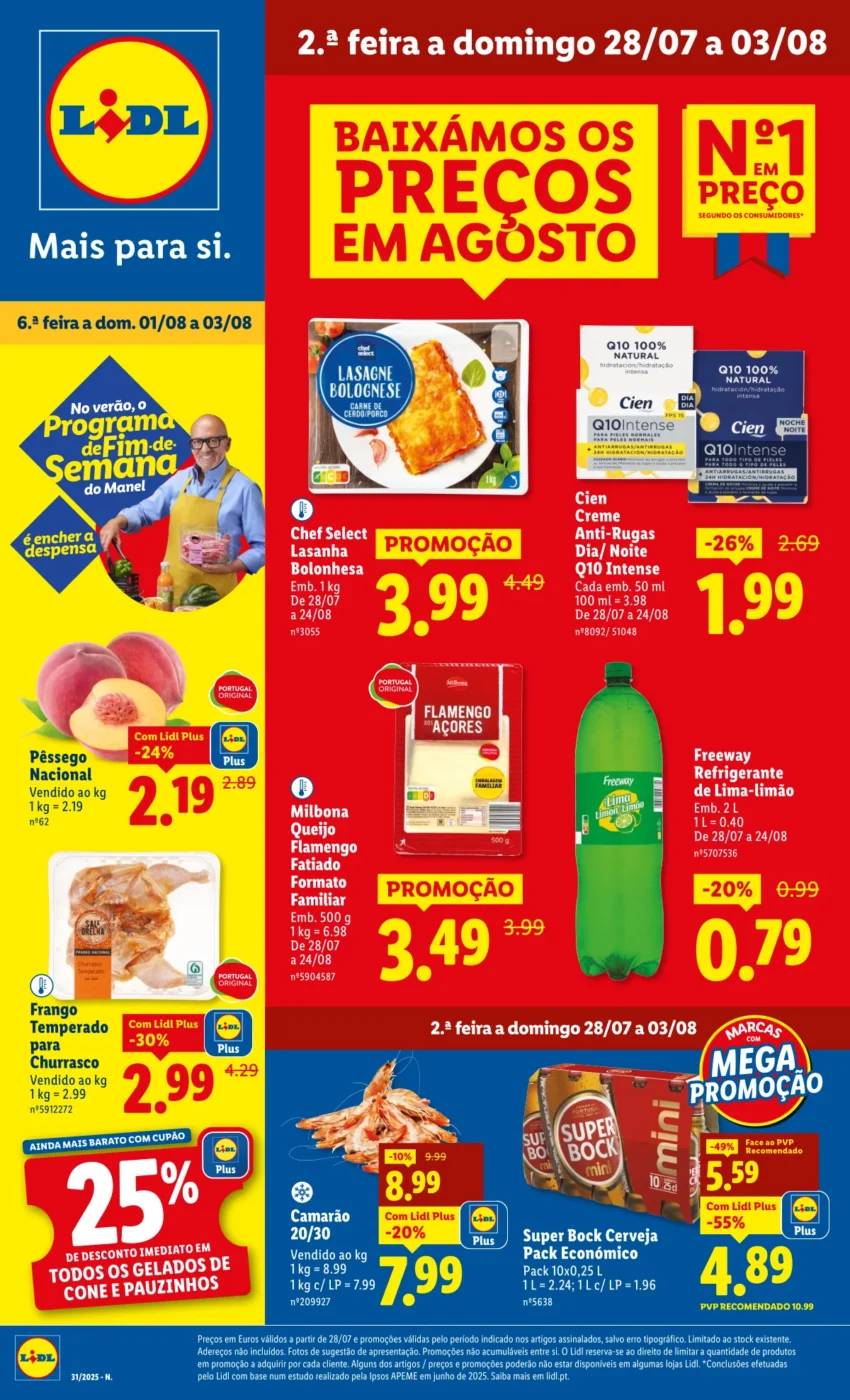 Página do Antevisão Folheto LiDL Promoções