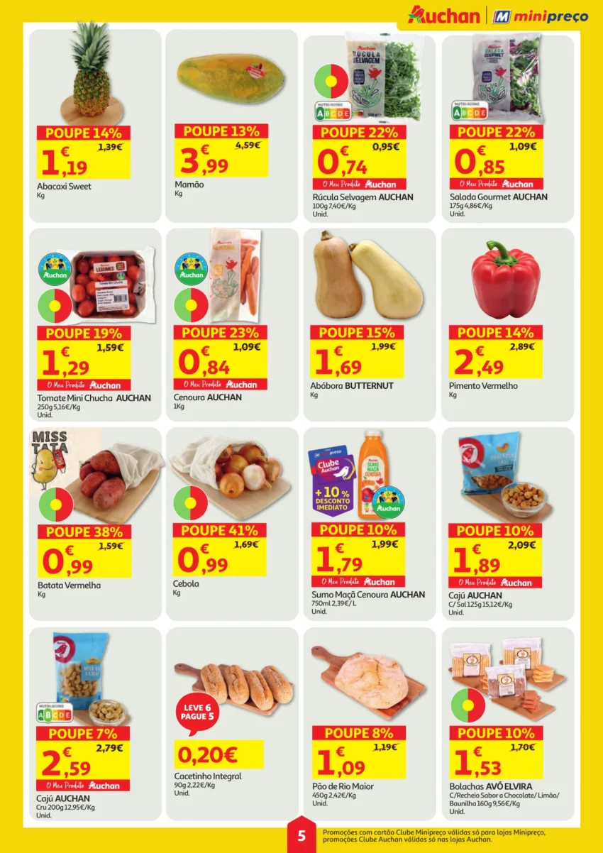 Página do Folheto Auchan Minipreço