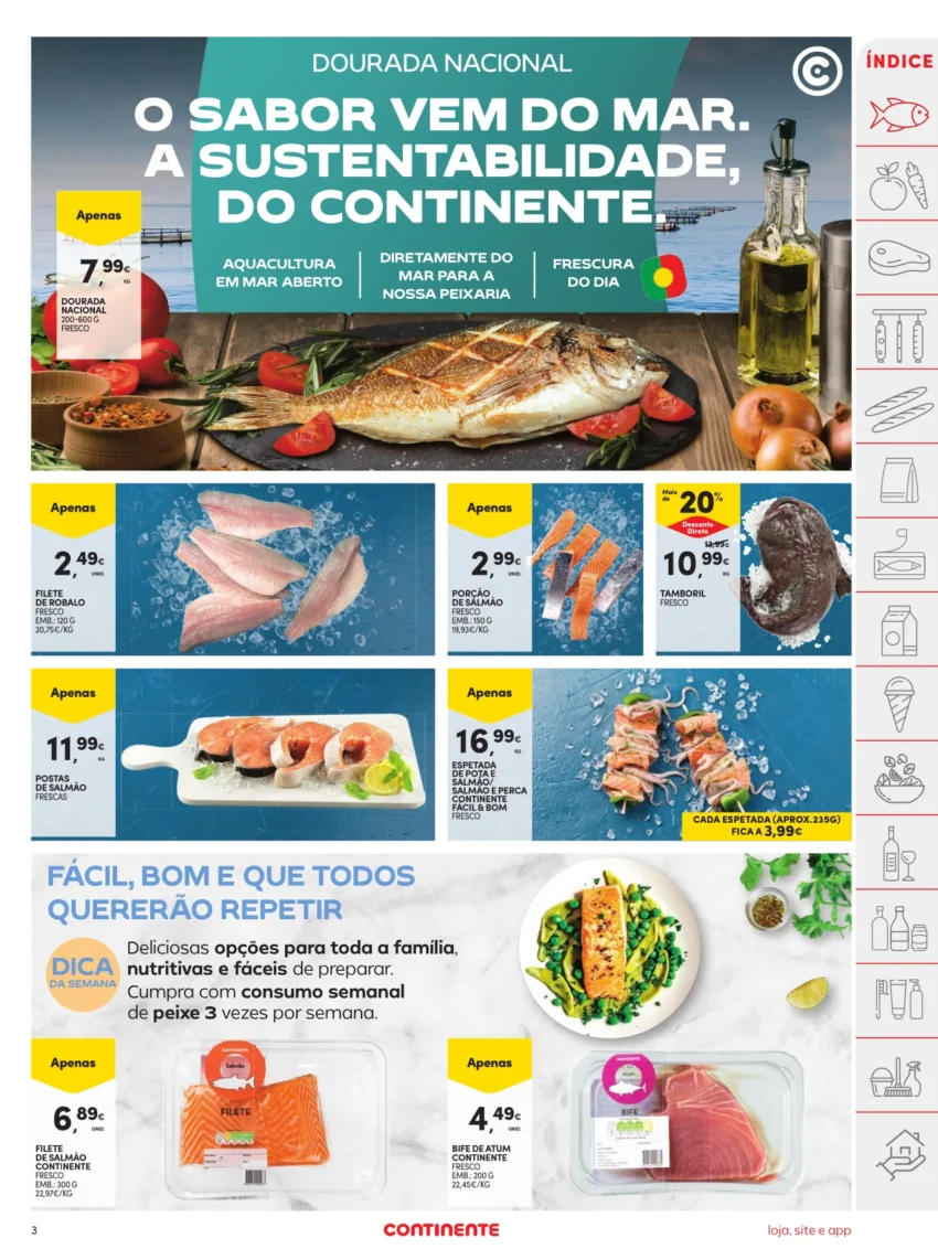 Página do Folheto Continente