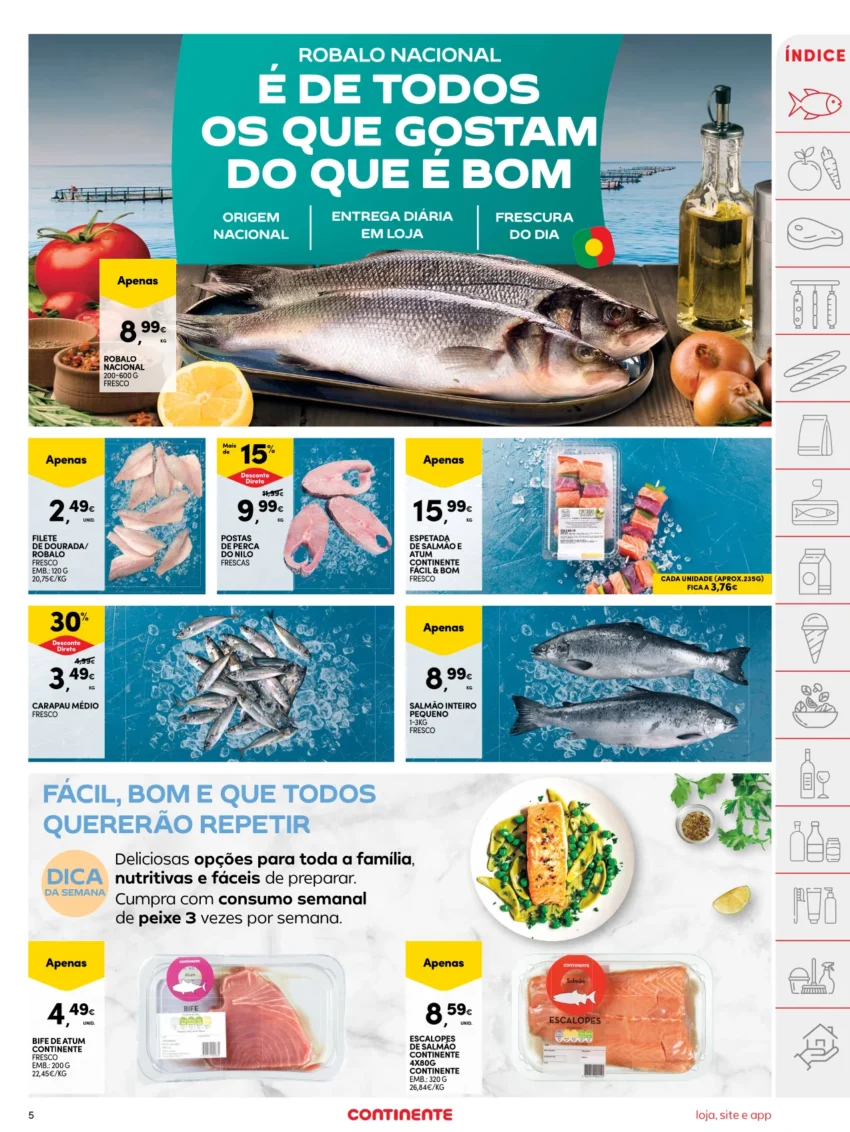 Página do Folheto Continente