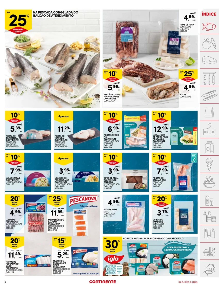 Página do Folheto Continente